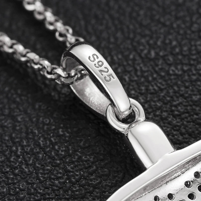925 Sterling Silver Religious Pendant Moissanite Pendant Necklace For Women Men Christmas Gift Party Fine Jewelry Dropshipping