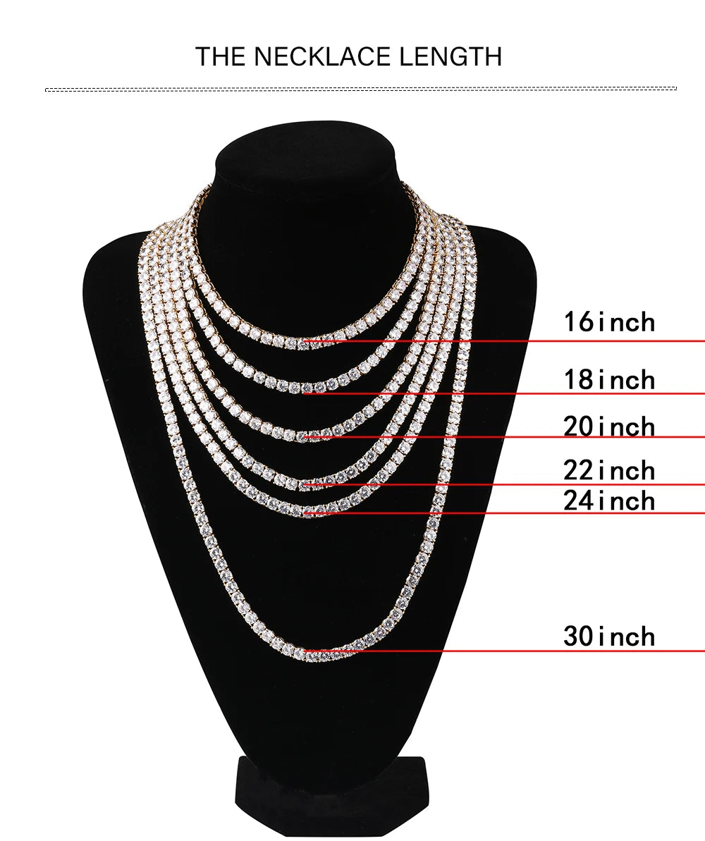 TOPGRILLZ 16mm Miami New Box Clasp Cuban Link Chain Gold Silver Color Necklace Iced Out Cubic Zirconia Bling Hip hop Jewelry