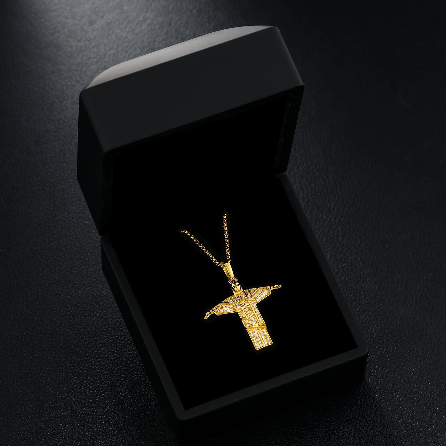 925 Sterling Silver Religious Pendant Moissanite Pendant Necklace For Women Men Christmas Gift Party Fine Jewelry Dropshipping