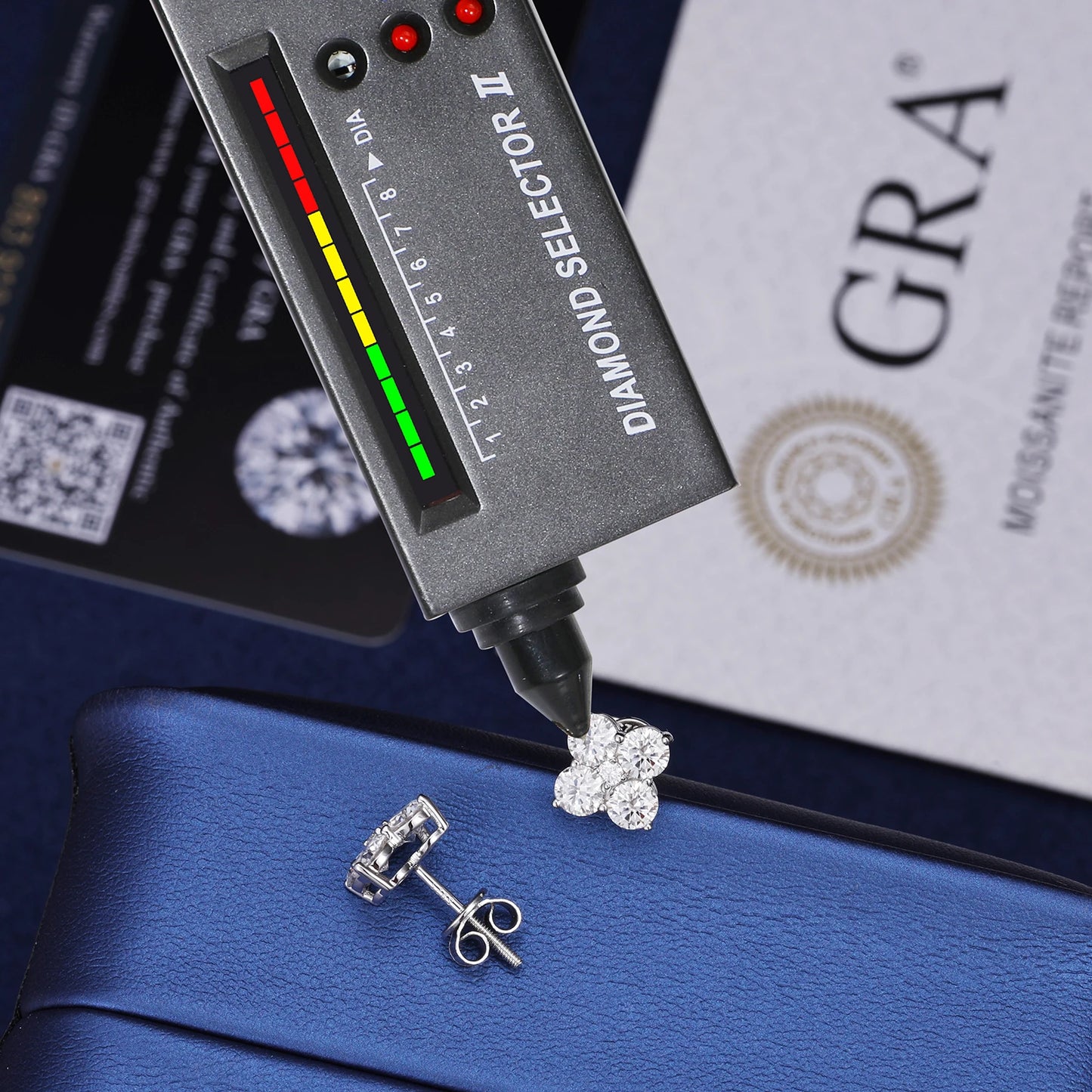2.48ctw Moissanite Stud Earrings for Women Men Screw Back Lab Grown Diamond Ear Studs 925 Sterling Silver Fine Jewelry Gifts