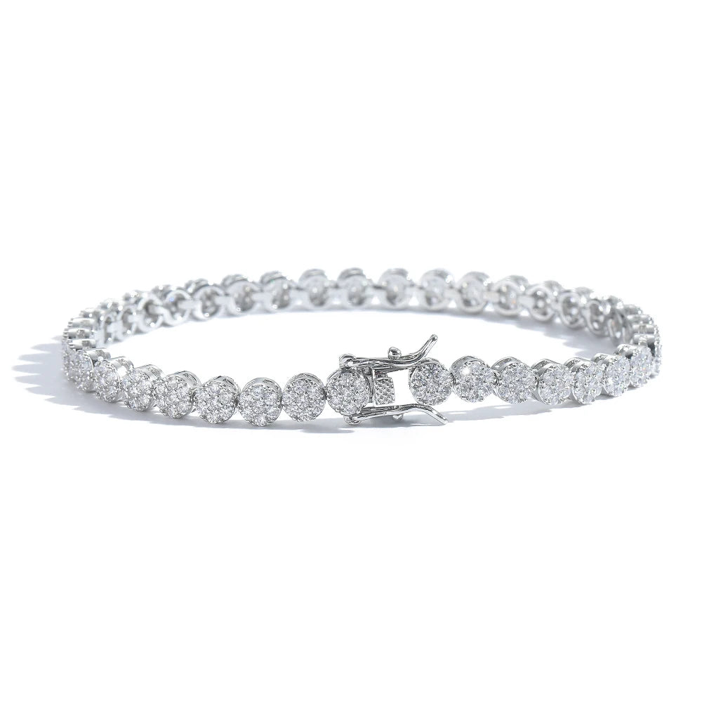 5MM Brass Cubic Zircon Bracelets Women Fashion Tennis Bracelet BB244