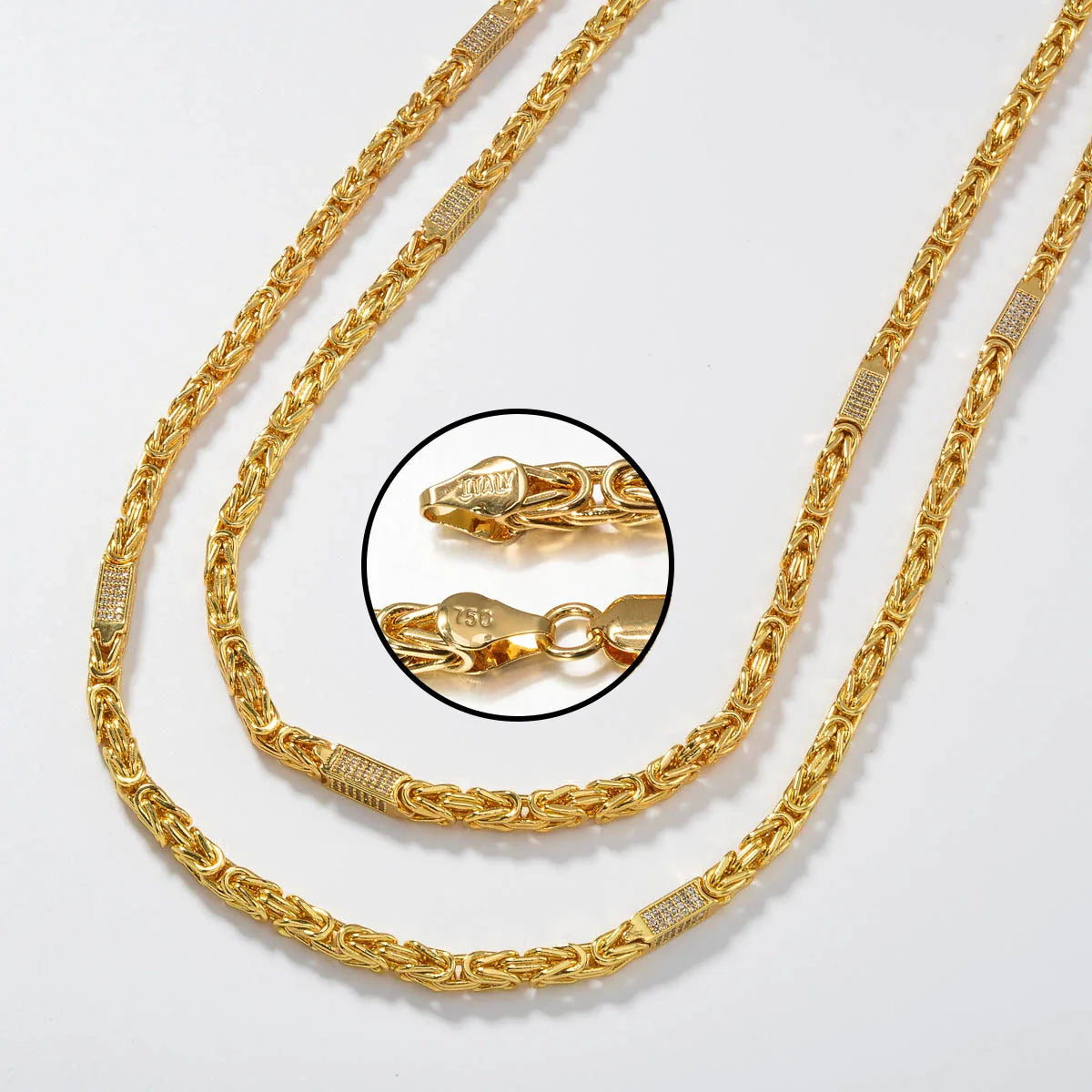 2024 Luxury Necklace Simple Gold Plated Color 18K Snack Chains 24in/28in Trendy Anniversary Engagement Party Jewelry for Women