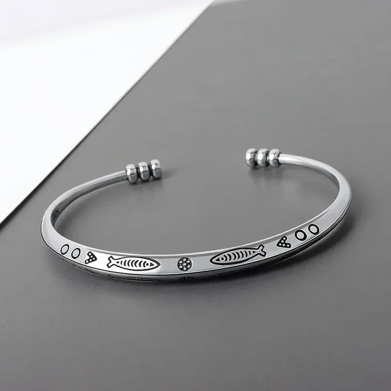 Silver Plated Turquoise Feather Wings Open Bracelet Men\'s Domineering Cuff Bangles Women\'s Fashion Party Jewelry Gift