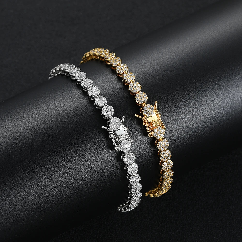 5MM Brass Cubic Zircon Bracelets Women Fashion Tennis Bracelet BB244