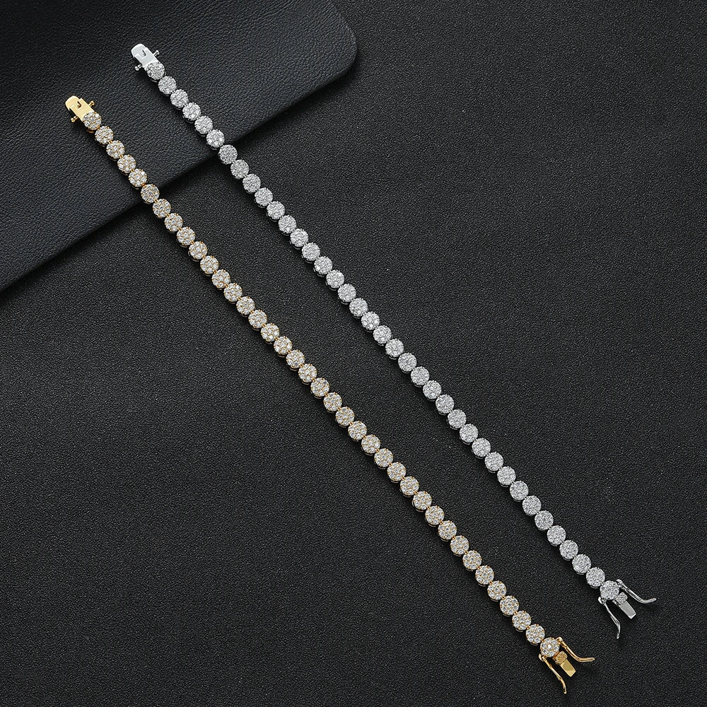 5MM Brass Cubic Zircon Bracelets Women Fashion Tennis Bracelet BB244