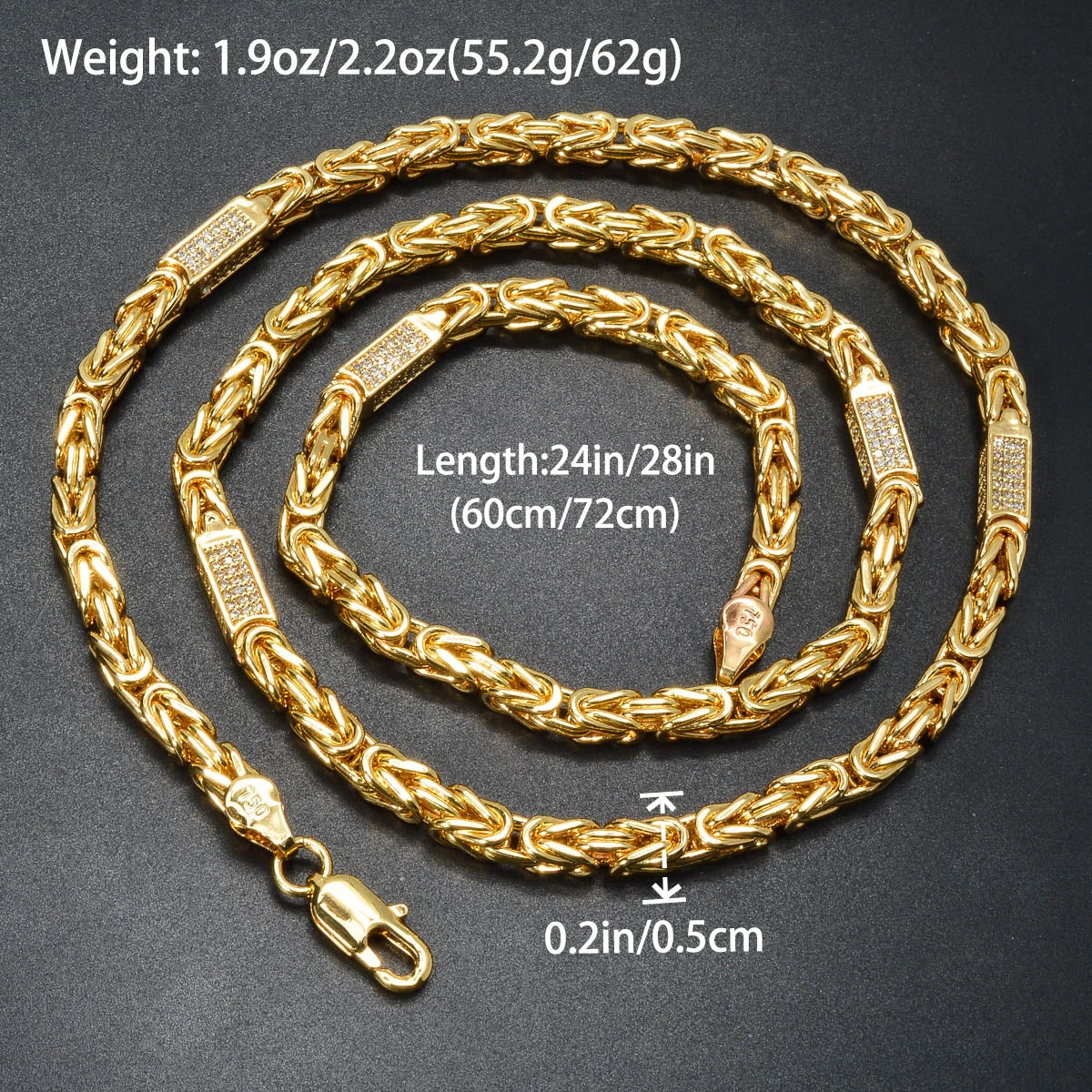 2024 Luxury Necklace Simple Gold Plated Color 18K Snack Chains 24in/28in Trendy Anniversary Engagement Party Jewelry for Women