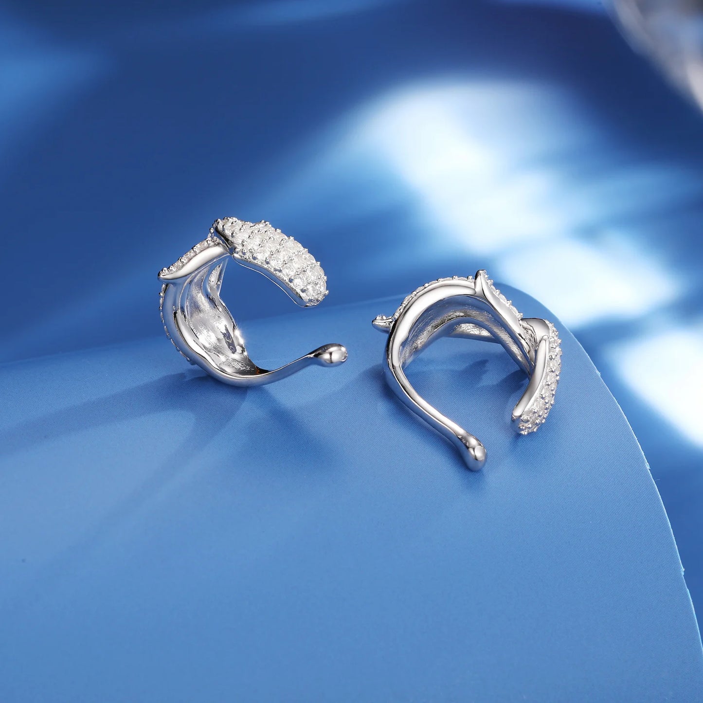1pcs S925 Moissanite Thorns Circle Clip Earrings For Men No Pierced Iced Out Hip Hop Jewelry Male Rock Party Gift 2024 Trending