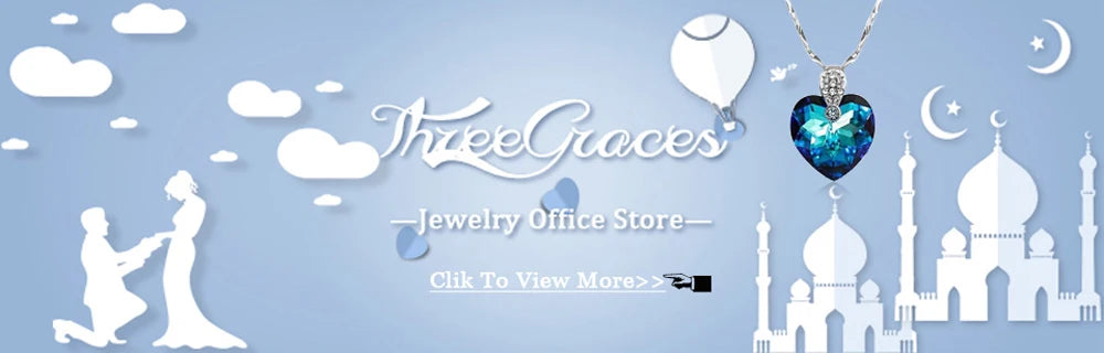 ThreeGraces Exquisite Purple Cubic Zirconia Beautiful Heart CZ Link Chain Necklace for Women Summer Daily Dress Jewelry PN148