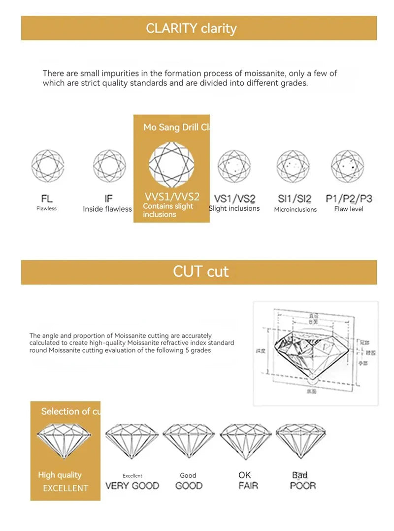 2mm D Color Moissanite Diamond Camellia Drop Earrings Women 925 Sterling Silver Plated White Gold Pass Tester Dropshipping Gift