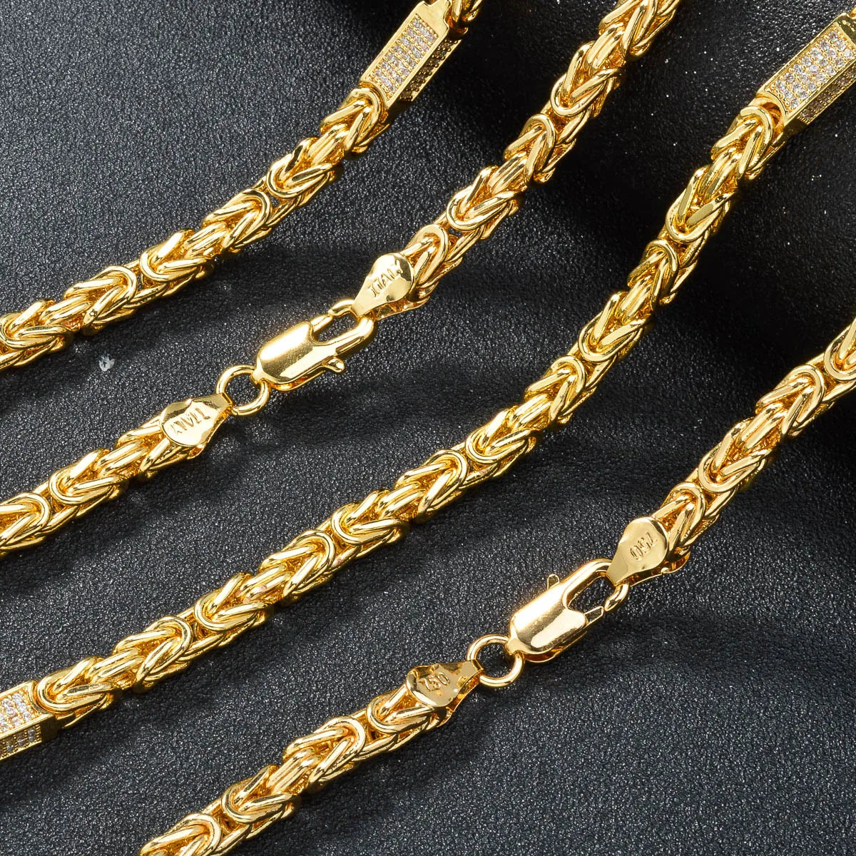 2024 Luxury Necklace Simple Gold Plated Color 18K Snack Chains 24in/28in Trendy Anniversary Engagement Party Jewelry for Women