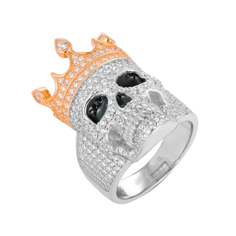 New S925 Moissanite Jesus Head Ring Men Women Fashion Religious Amulet Accessories Hip Hop Punk Iced Out Sterling Silver Jewelry