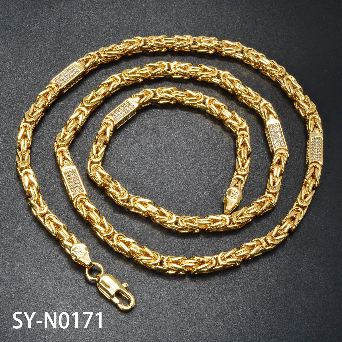 24in/28in Snake Chain 18K Gold Color Plated Necklace African Bridal Wedding Accessories Trend Fashion Birthday Gift for Wife