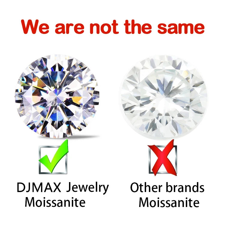 2024 New DJMAX Full Moissanite Diamond Necklace For Women Original 925 Sterling Silver Mobius Strip Lady Diamond Clavicle Chain