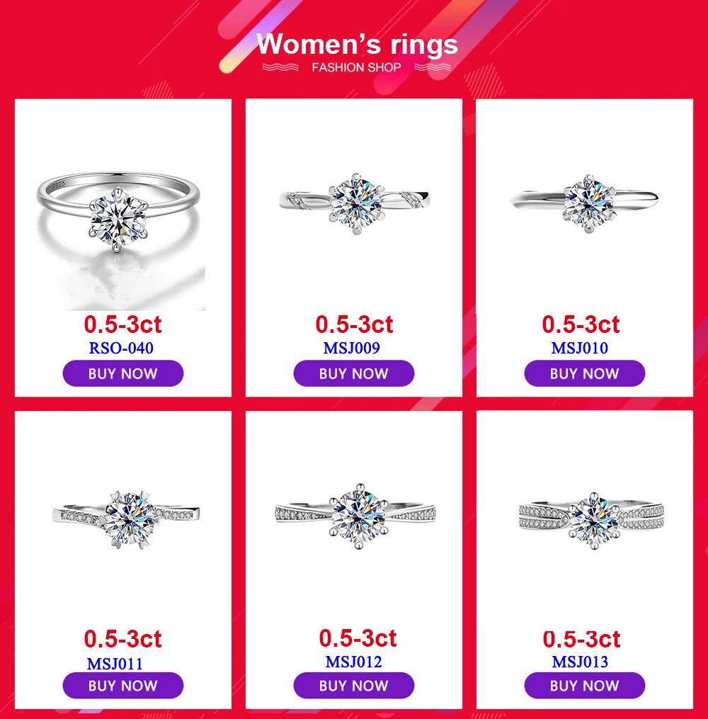 2024 New DJMAX Full Moissanite Diamond Necklace For Women Original 925 Sterling Silver Mobius Strip Lady Diamond Clavicle Chain