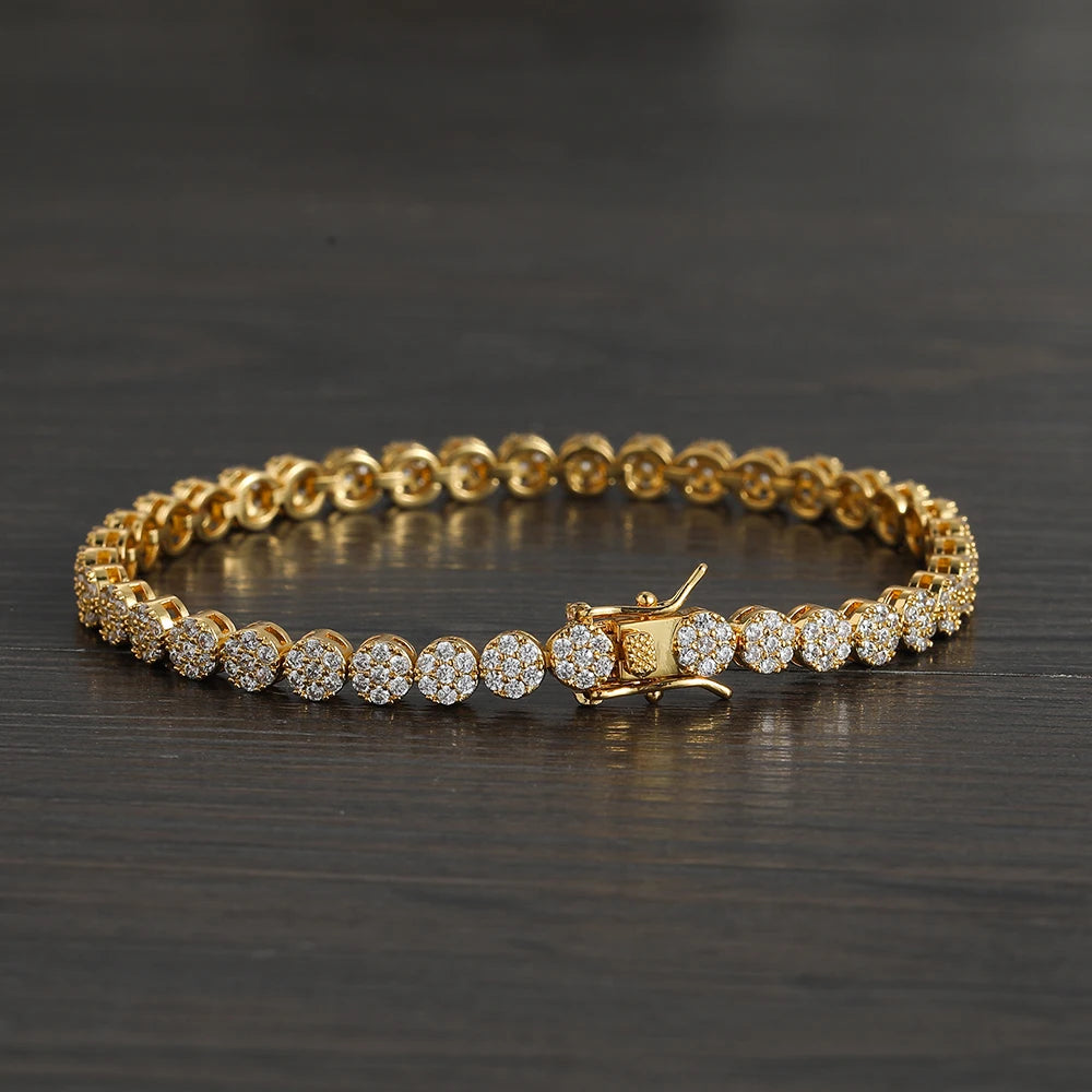 5MM Brass Cubic Zircon Bracelets Women Fashion Tennis Bracelet BB244