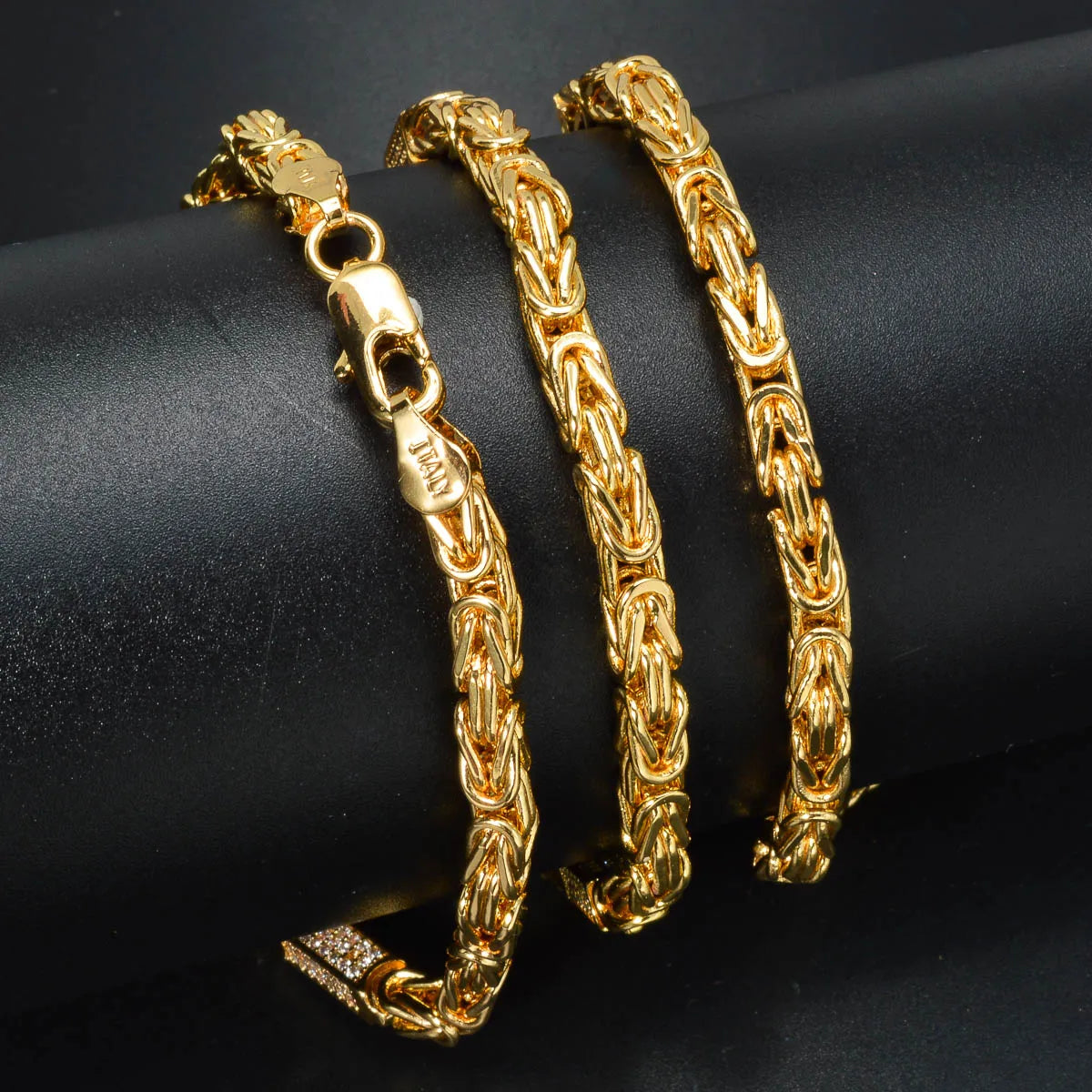 2024 Luxury Necklace Simple Gold Plated Color 18K Snack Chains 24in/28in Trendy Anniversary Engagement Party Jewelry for Women