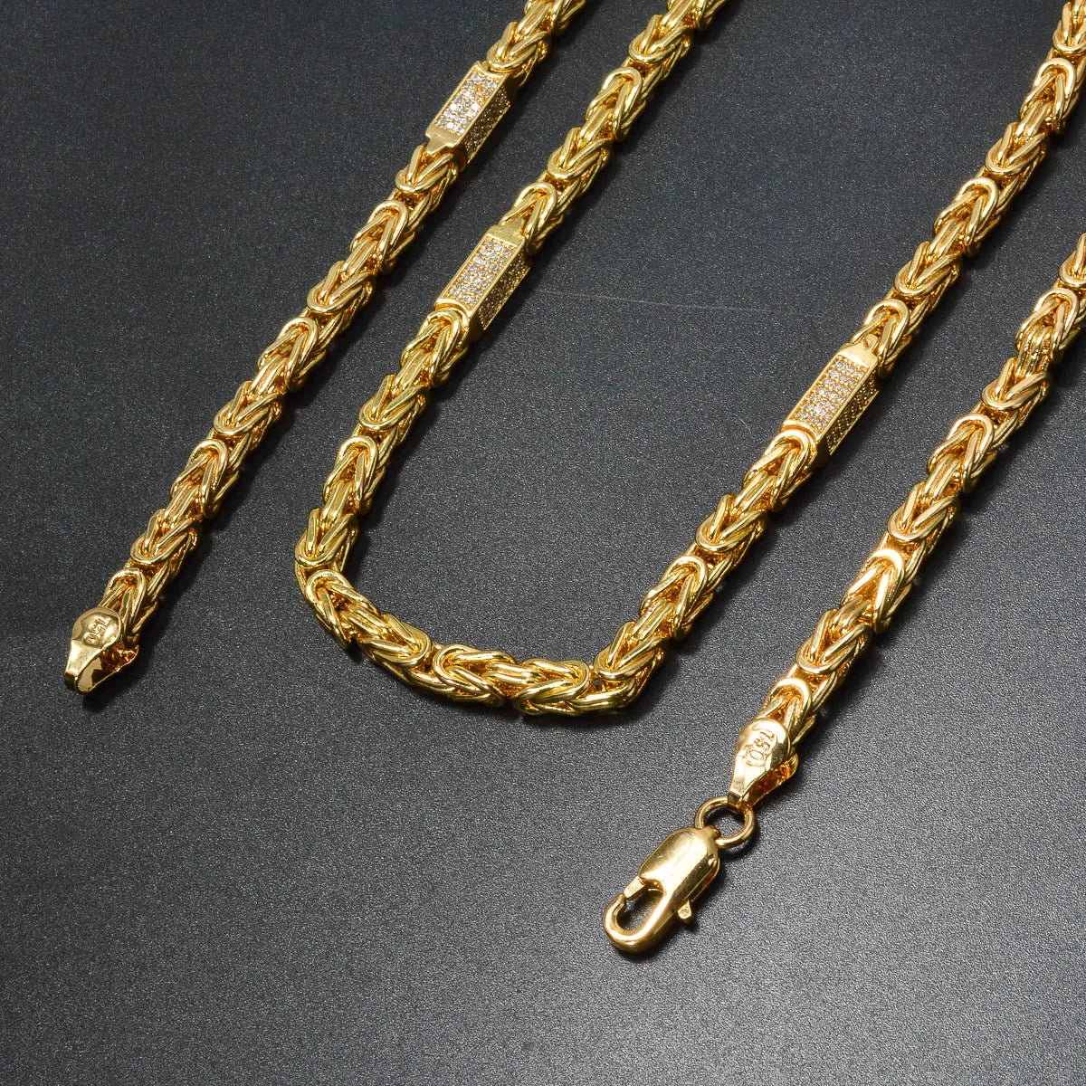 24in/28in Snake Chain 18K Gold Color Plated Necklace African Bridal Wedding Accessories Trend Fashion Birthday Gift for Wife