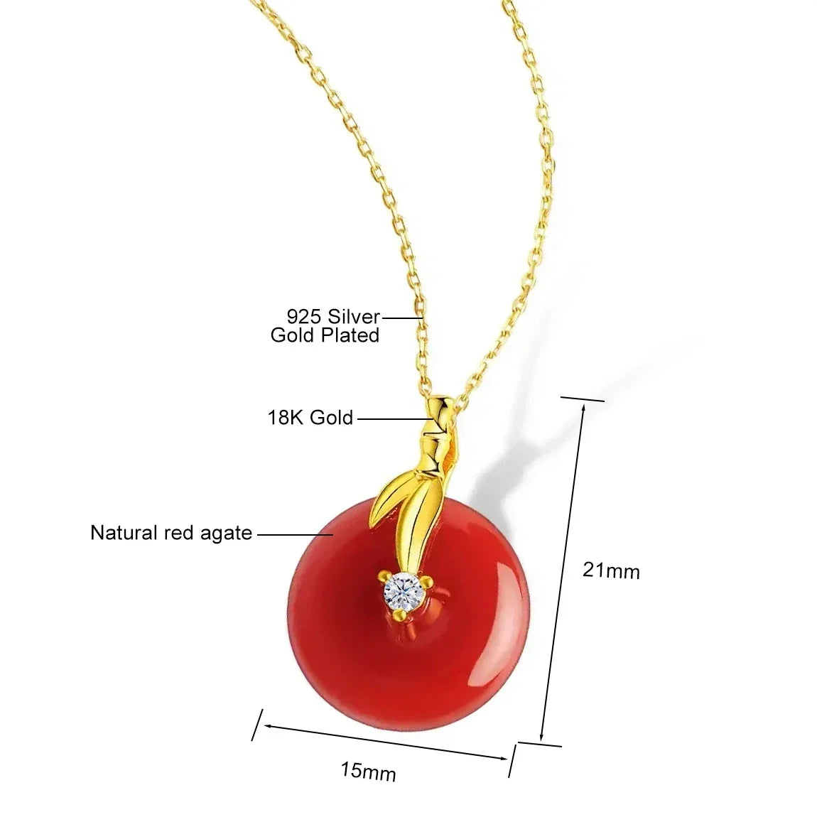 Authentic AU750 Real 18K Gold Angel Fall in Love Pendant For Woman Yellow Gold Gift Stylish Present Fine Jewelry
