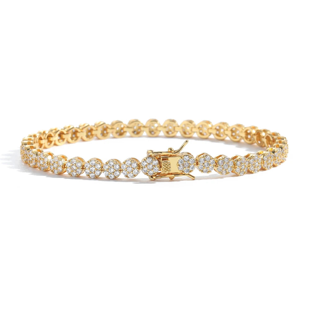 5MM Brass Cubic Zircon Bracelets Women Fashion Tennis Bracelet BB244
