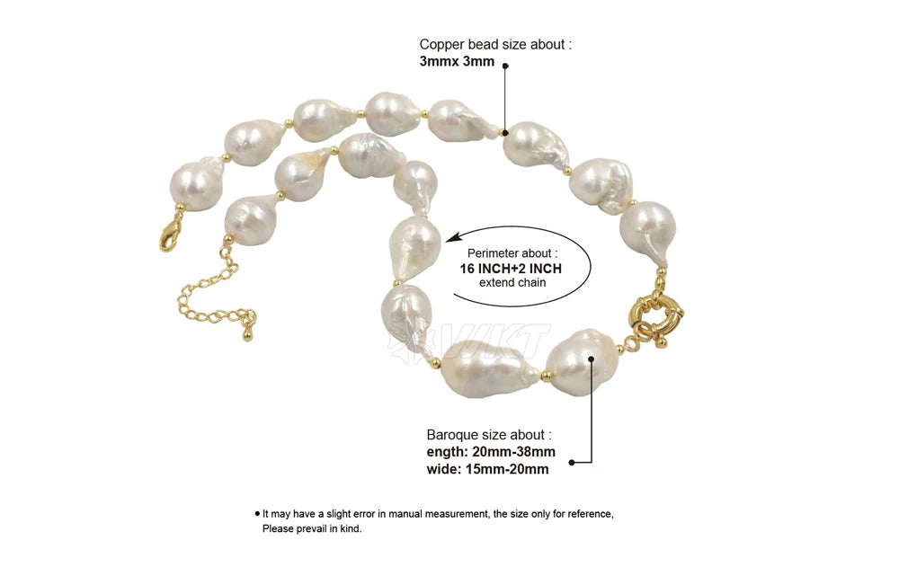 WT-JN184 WKT 2022 New Sale Baroque Pearl Pendant Necklace Exquisite Pendant Necklace Wedding Party Necklace Jewelry