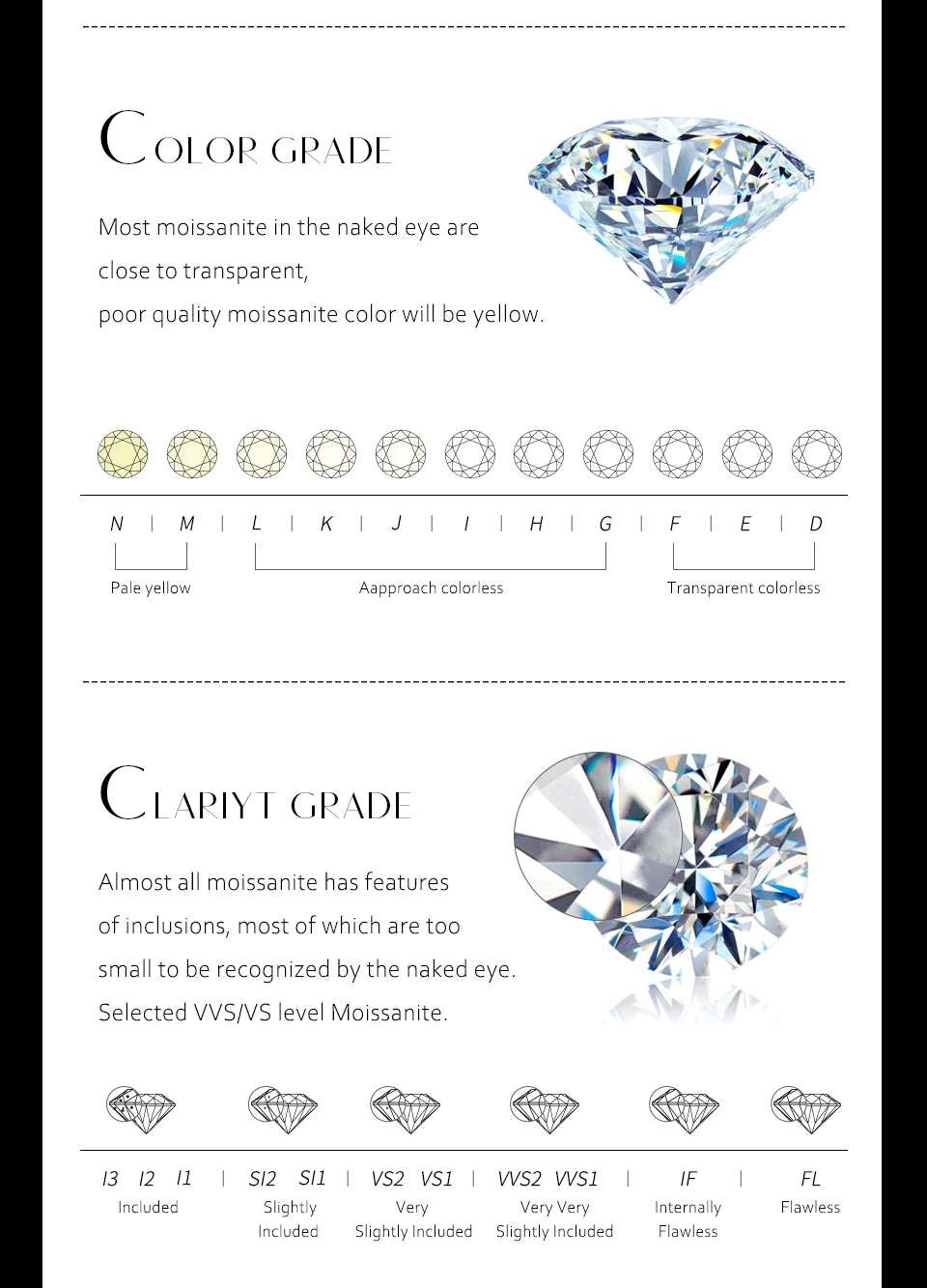 ATTAGEMS Luxury Solid 10K 14K 10k Gold Moissanite Stud Earrings for Women Man 925 Sterling Silver Wedding Engagement Party Gift