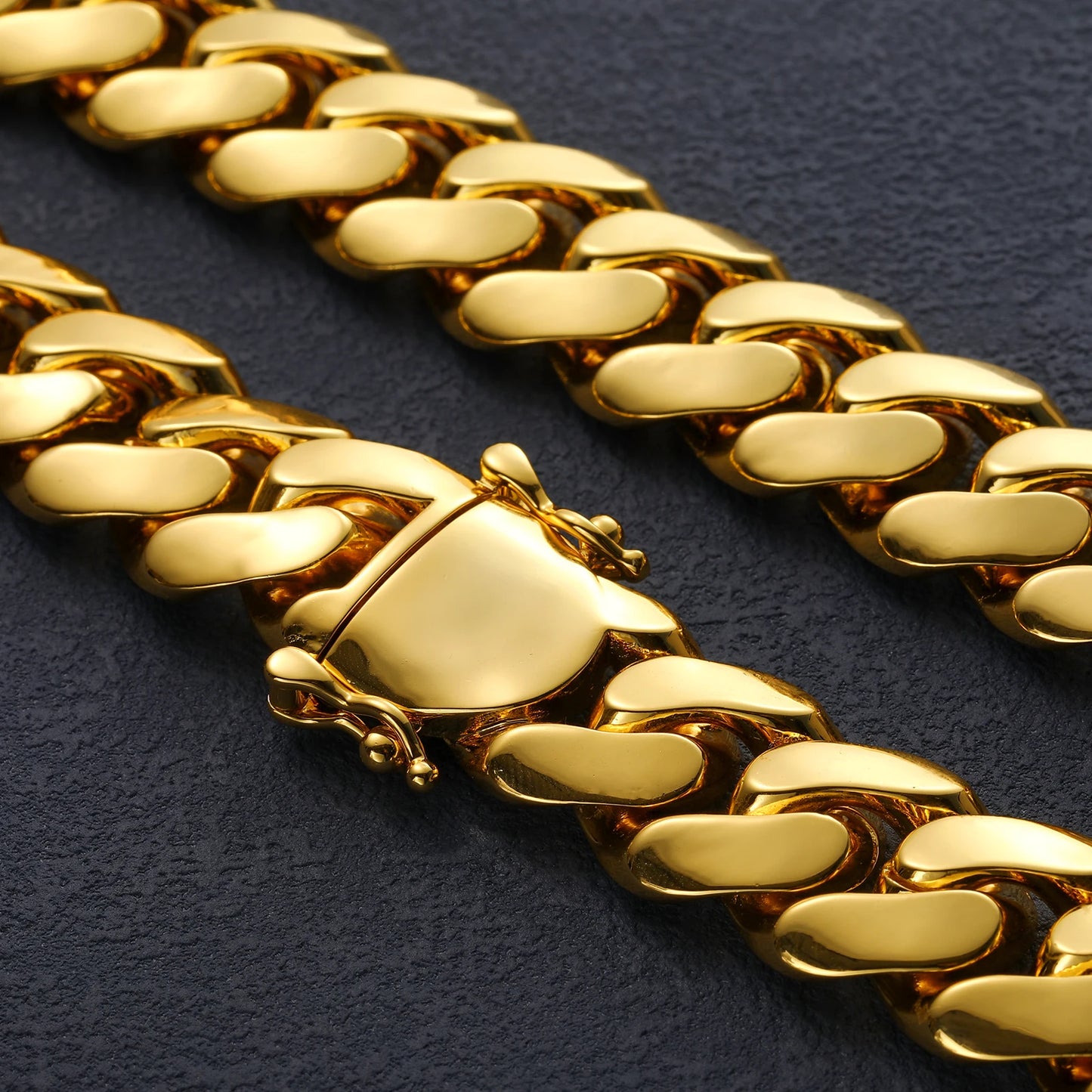 20mm Heavy Solid 18K Gold Plated Miami Cuban Link Chains Hip Hop Jewelry Choker Necklaces for Men Wholesale Price
