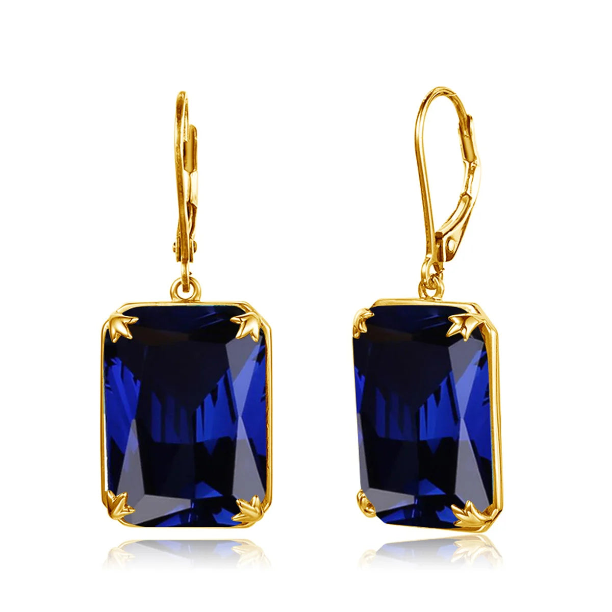 Real Silver 925 Earring For Women Trend Aquamarine Earrings Gold Plated Anniversary Party Banquet Luxury Fine Jewelry Accessorie