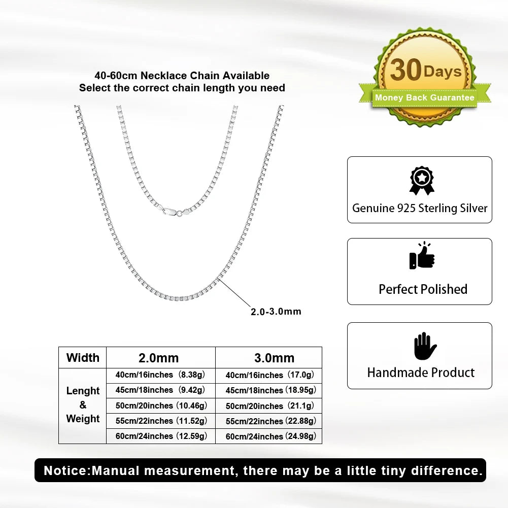 ORSA JEWELS Italian 925 Sterling Silver 2.6mm 3.7mm 5.0mm Flat Mariner Chain Necklace for Women Men Fashion Silver Jewelry SC78