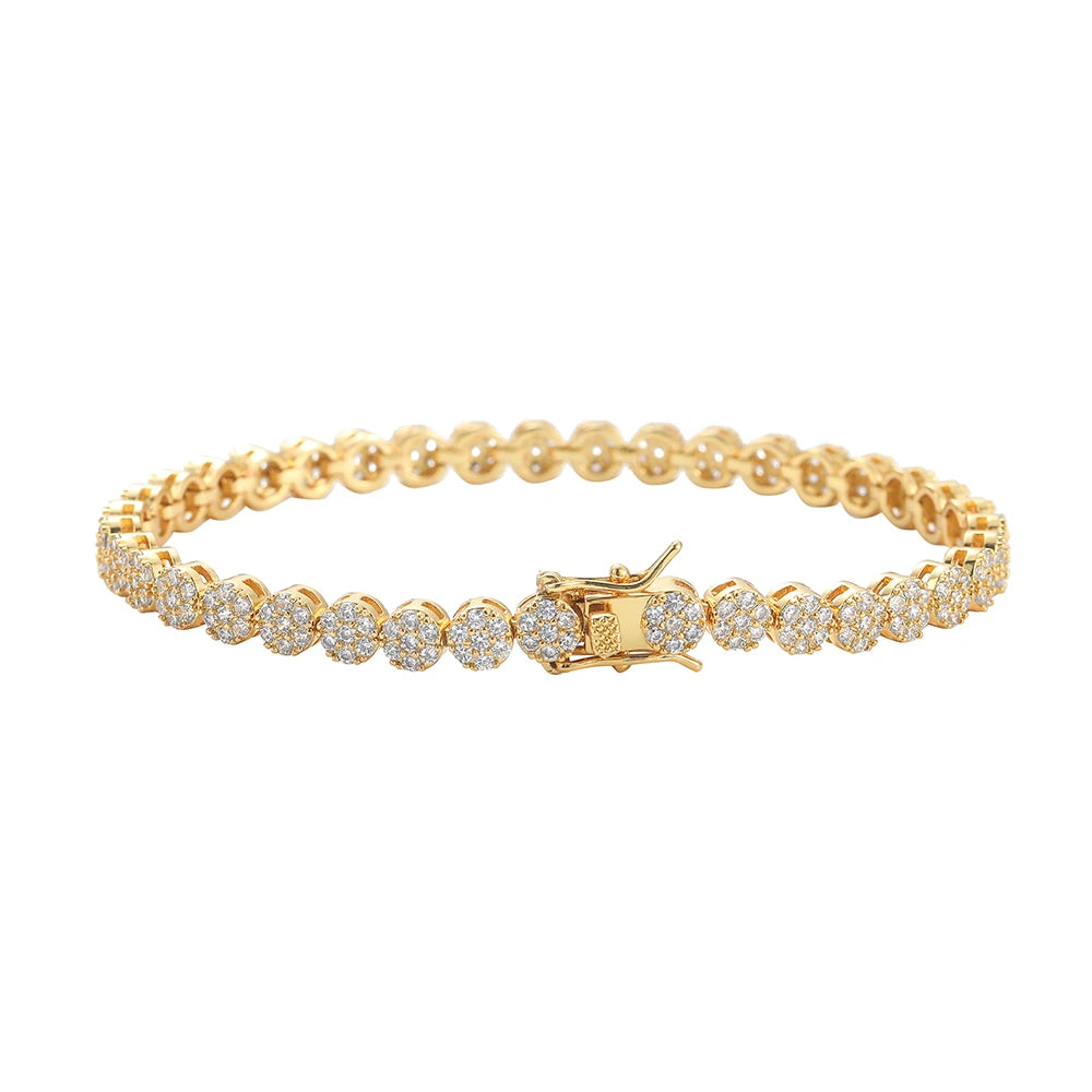 5MM Brass Cubic Zircon Bracelets Women Fashion Tennis Bracelet BB244