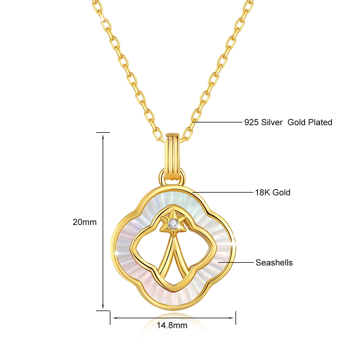 Authentic AU750 Real 18K Gold Angel Fall in Love Pendant For Woman Yellow Gold Gift Stylish Present Fine Jewelry