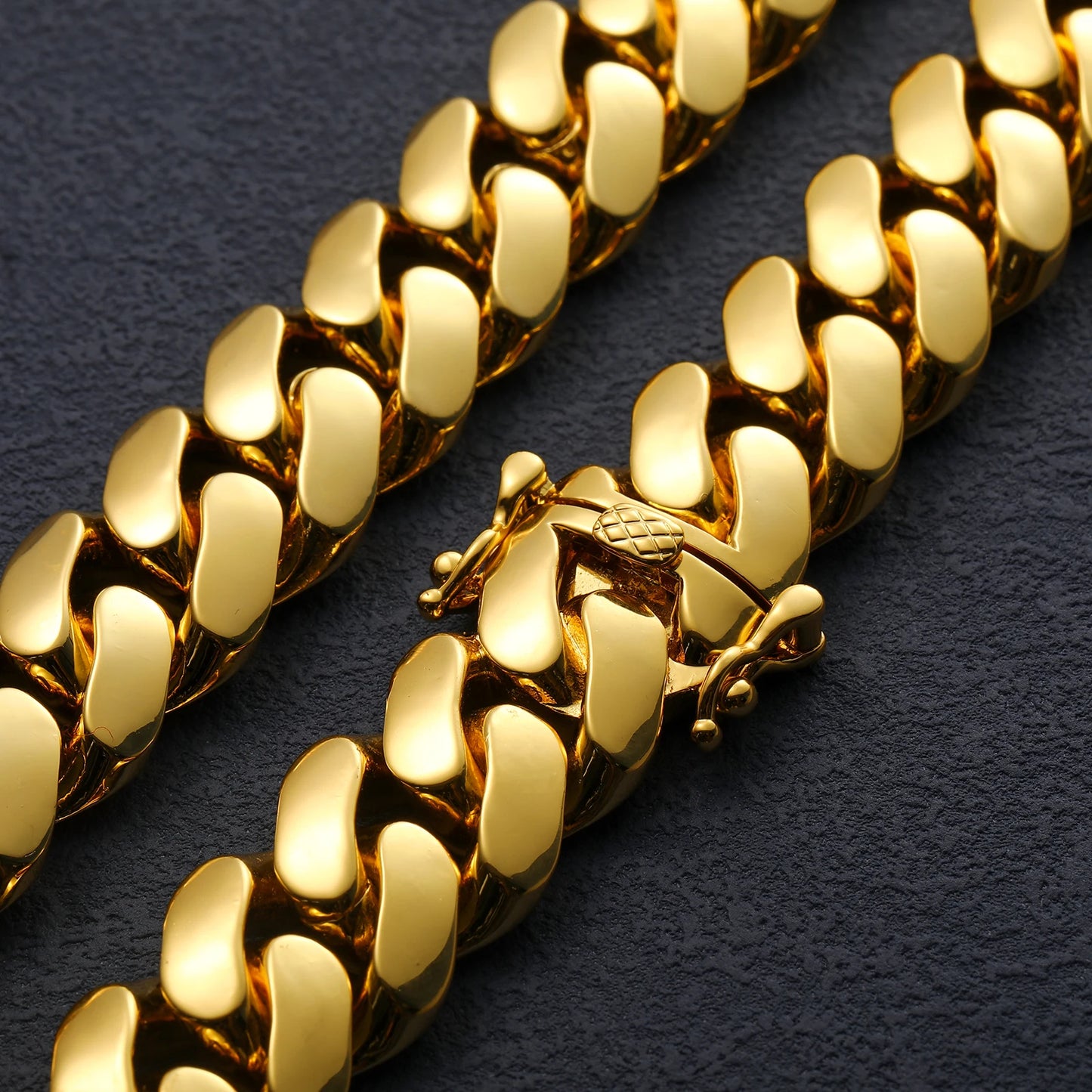 20mm Heavy Solid 18K Gold Plated Miami Cuban Link Chains Hip Hop Jewelry Choker Necklaces for Men Wholesale Price