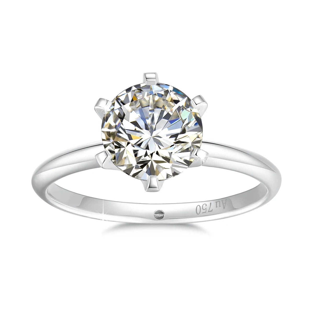 2ct 1ct VVS1 Moissanite Ring 18K Gold 100% Genuine for Women Wedding Anniversary Engagement Wedding Gift Fine Jewelry