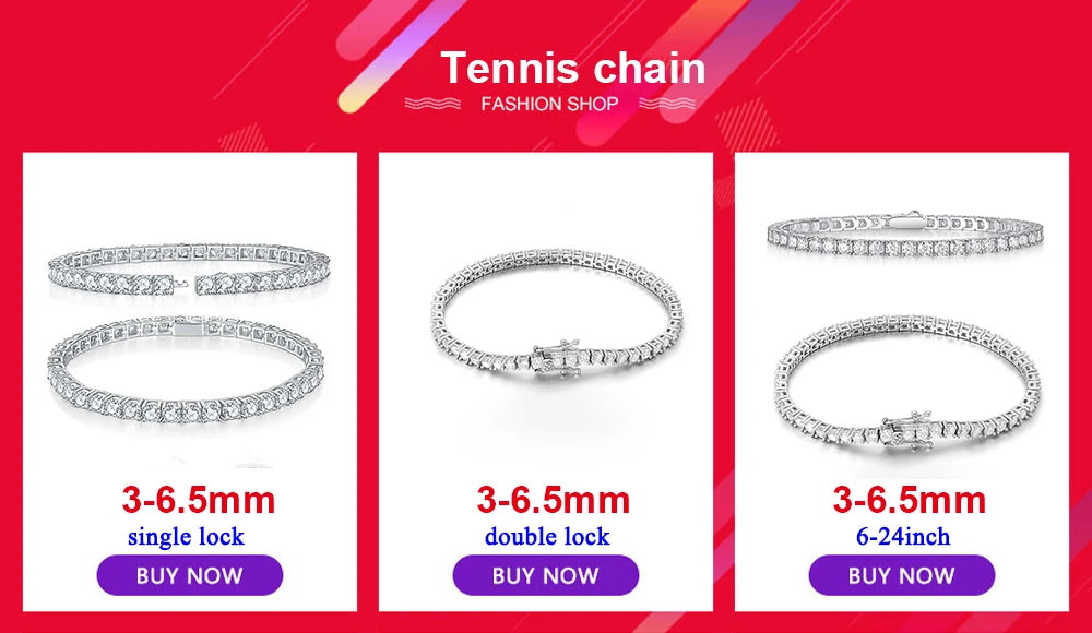 2024 New DJMAX Full Moissanite Diamond Necklace For Women Original 925 Sterling Silver Mobius Strip Lady Diamond Clavicle Chain