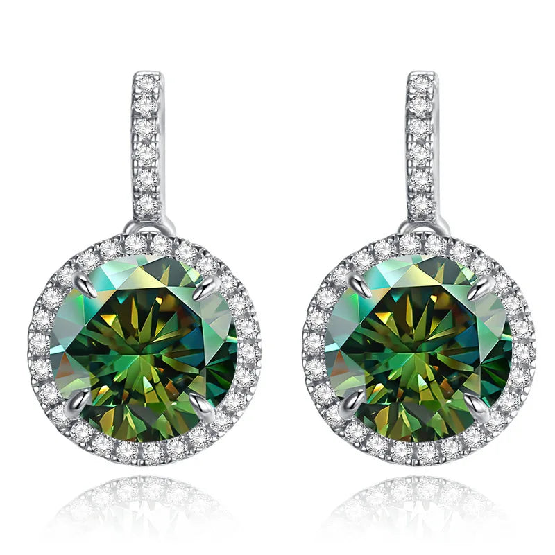 5 Caratx2pcs Women Moissanite Drop Earring 925 Sterling Silver Pass Diamond Test With Gra Moissanite Earrings Woman Jewelry