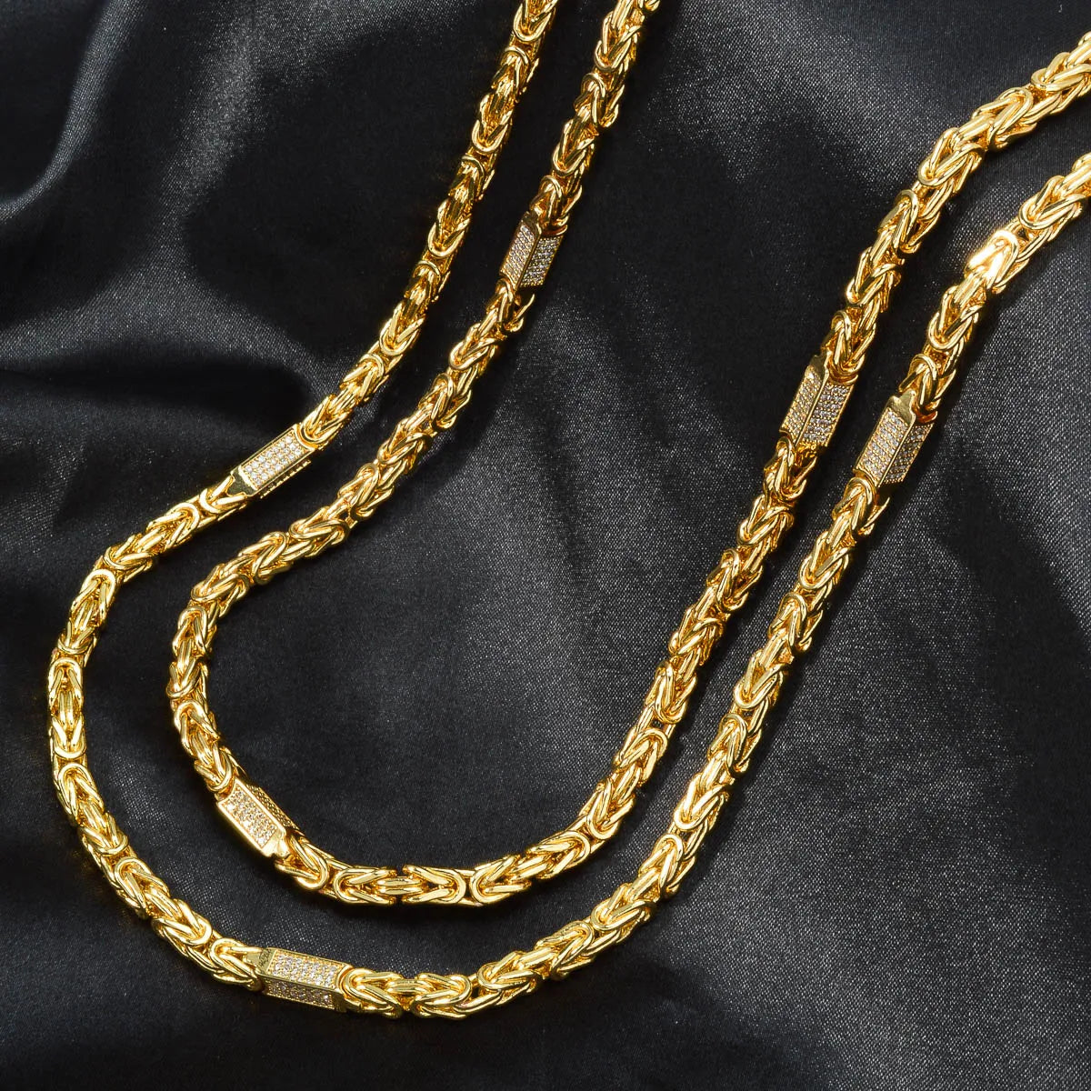 2024 Luxury Necklace Simple Gold Plated Color 18K Snack Chains 24in/28in Trendy Anniversary Engagement Party Jewelry for Women