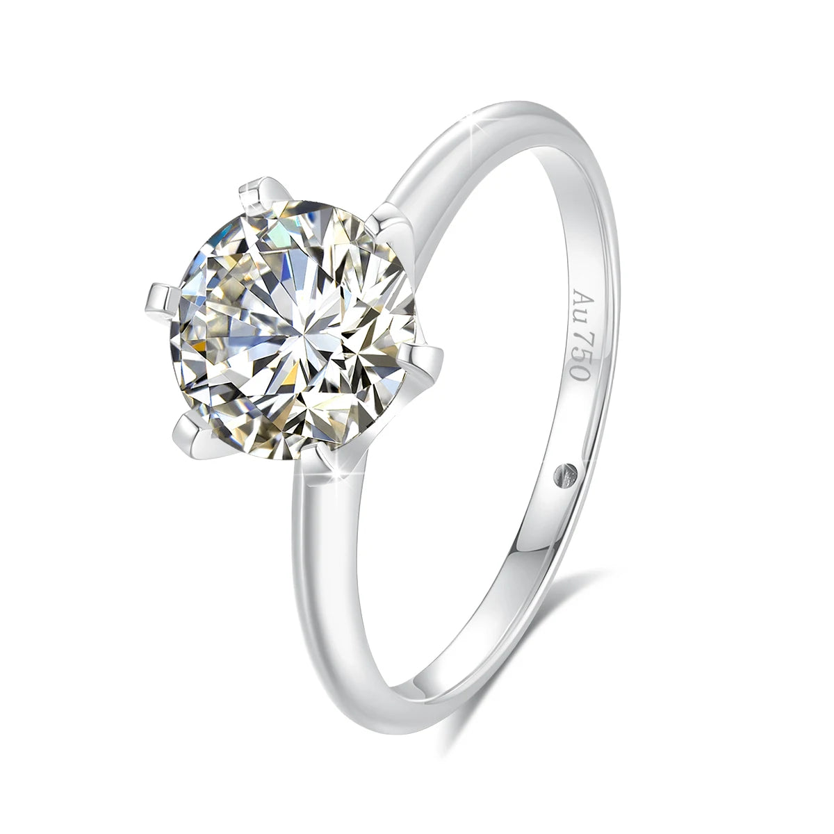 2ct 1ct VVS1 Moissanite Ring 18K Gold 100% Genuine for Women Wedding Anniversary Engagement Wedding Gift Fine Jewelry