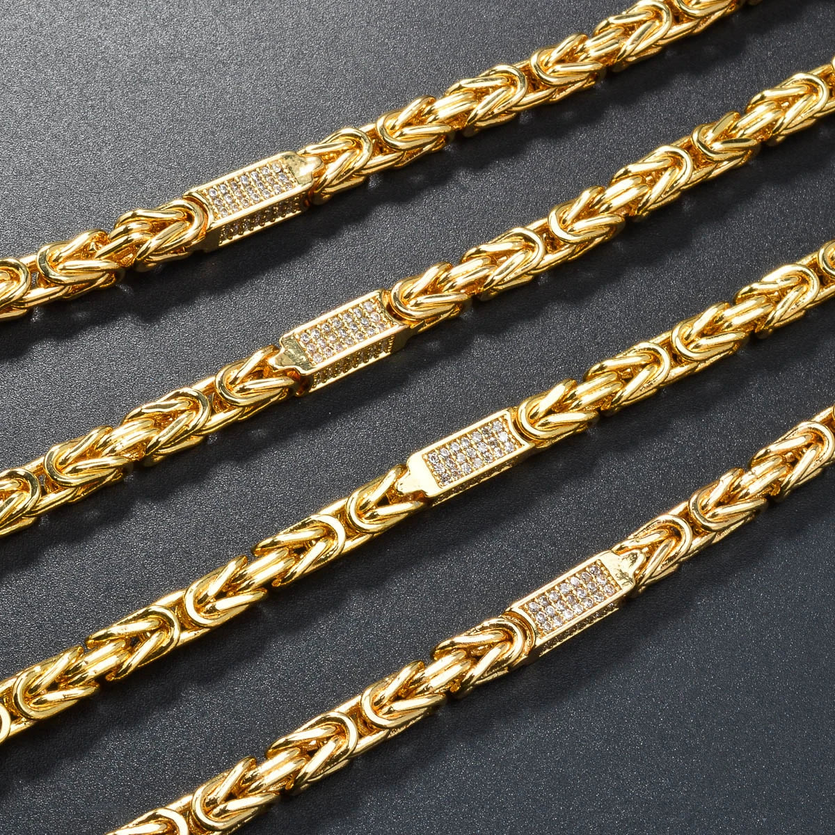 24in/28in Snake Chain 18K Gold Color Plated Necklace African Bridal Wedding Accessories Trend Fashion Birthday Gift for Wife