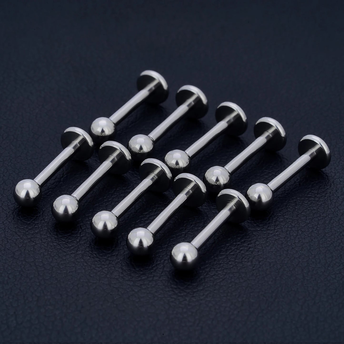 10pcs G23 Titanium Internal and external threads Labret Eyebrow Lip Stud Piercing Tragus Cartilage Conch Helix Rook Nose Studs