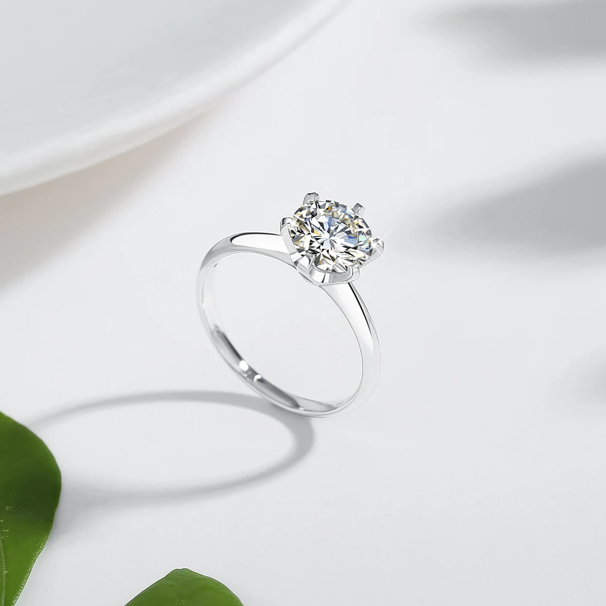 2ct 1ct VVS1 Moissanite Ring 18K Gold 100% Genuine for Women Wedding Anniversary Engagement Wedding Gift Fine Jewelry