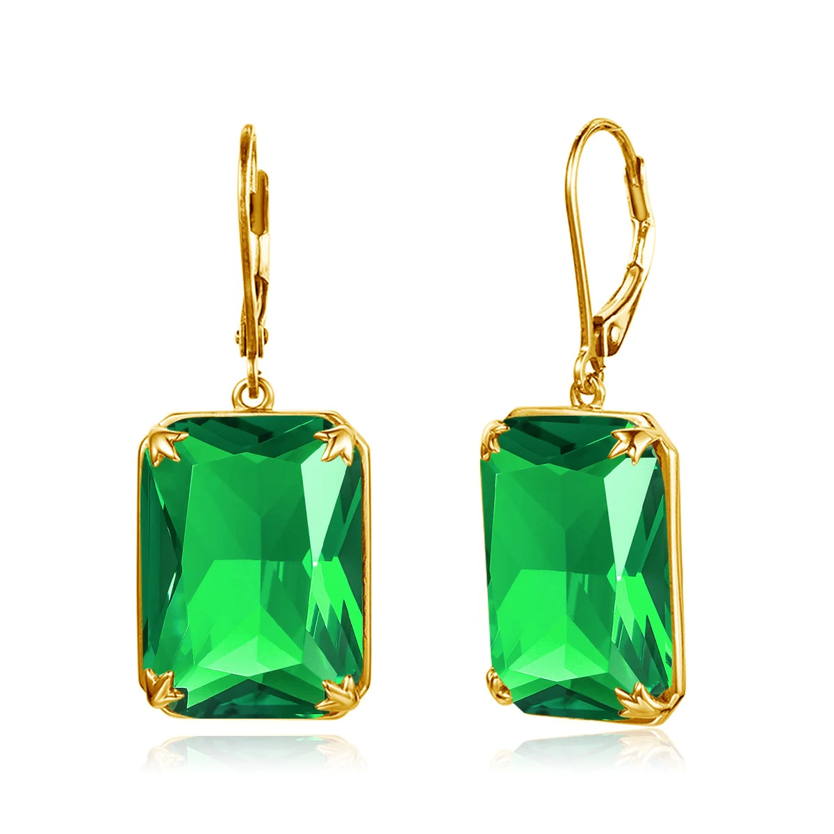 Real Silver 925 Earring For Women Trend Aquamarine Earrings Gold Plated Anniversary Party Banquet Luxury Fine Jewelry Accessorie