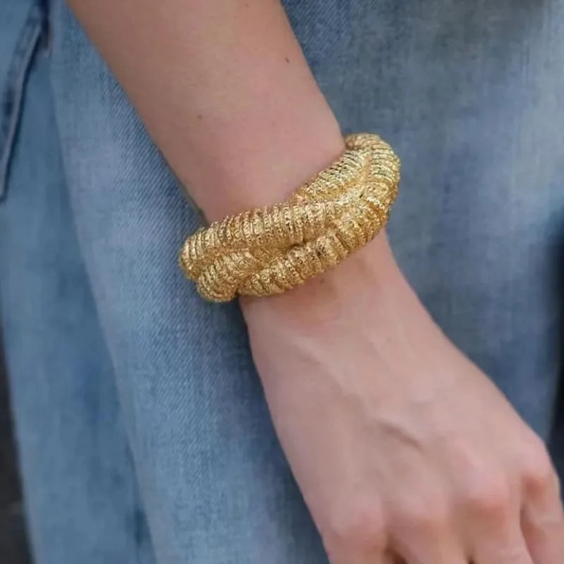 Spanish niche open bracelet retro design high-grade sense of fine heavy industry star with the same bracelet jewelry