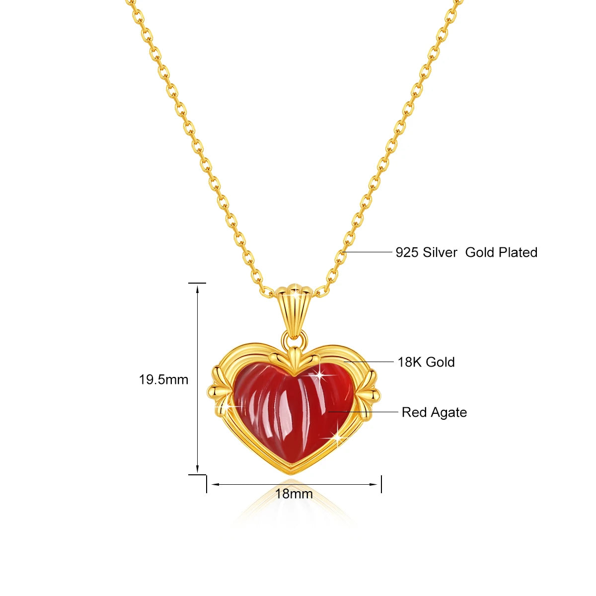 Authentic AU750 Real 18K Gold Angel Fall in Love Pendant For Woman Yellow Gold Gift Stylish Present Fine Jewelry