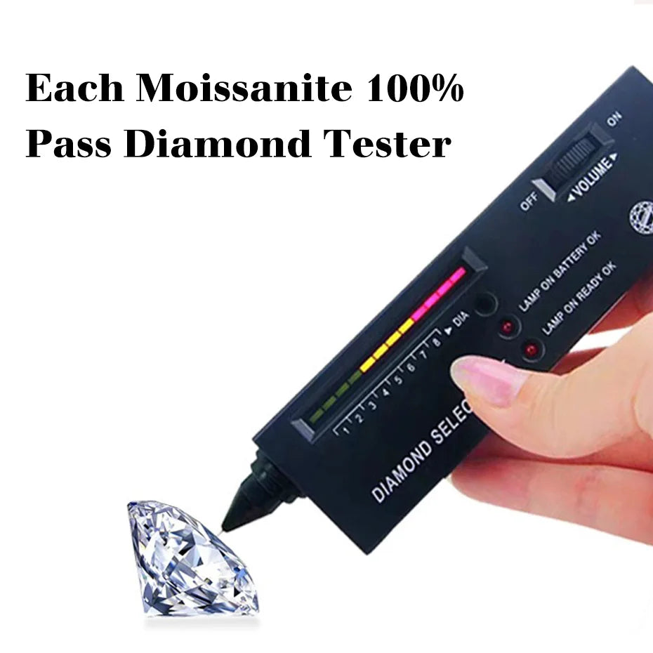 2PCS Moissanite Rings Set Certificate For Wedding 100% Silver 925 Luxury Brand Designer Engagement Jewelry For Women Wholesale