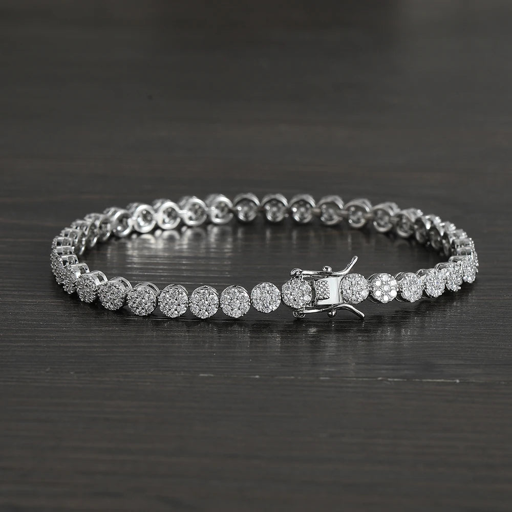 5MM Brass Cubic Zircon Bracelets Women Fashion Tennis Bracelet BB244