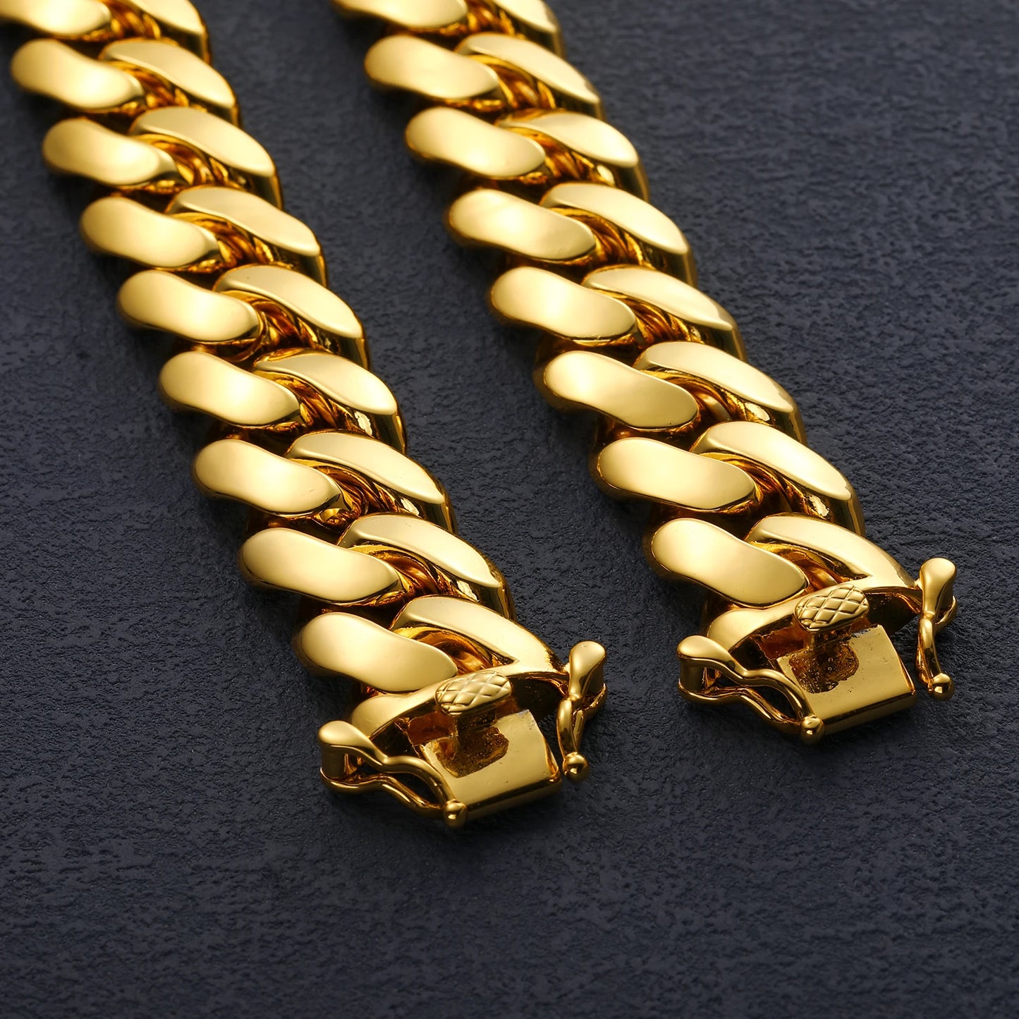 20mm Heavy Solid 18K Gold Plated Miami Cuban Link Chains Hip Hop Jewelry Choker Necklaces for Men Wholesale Price