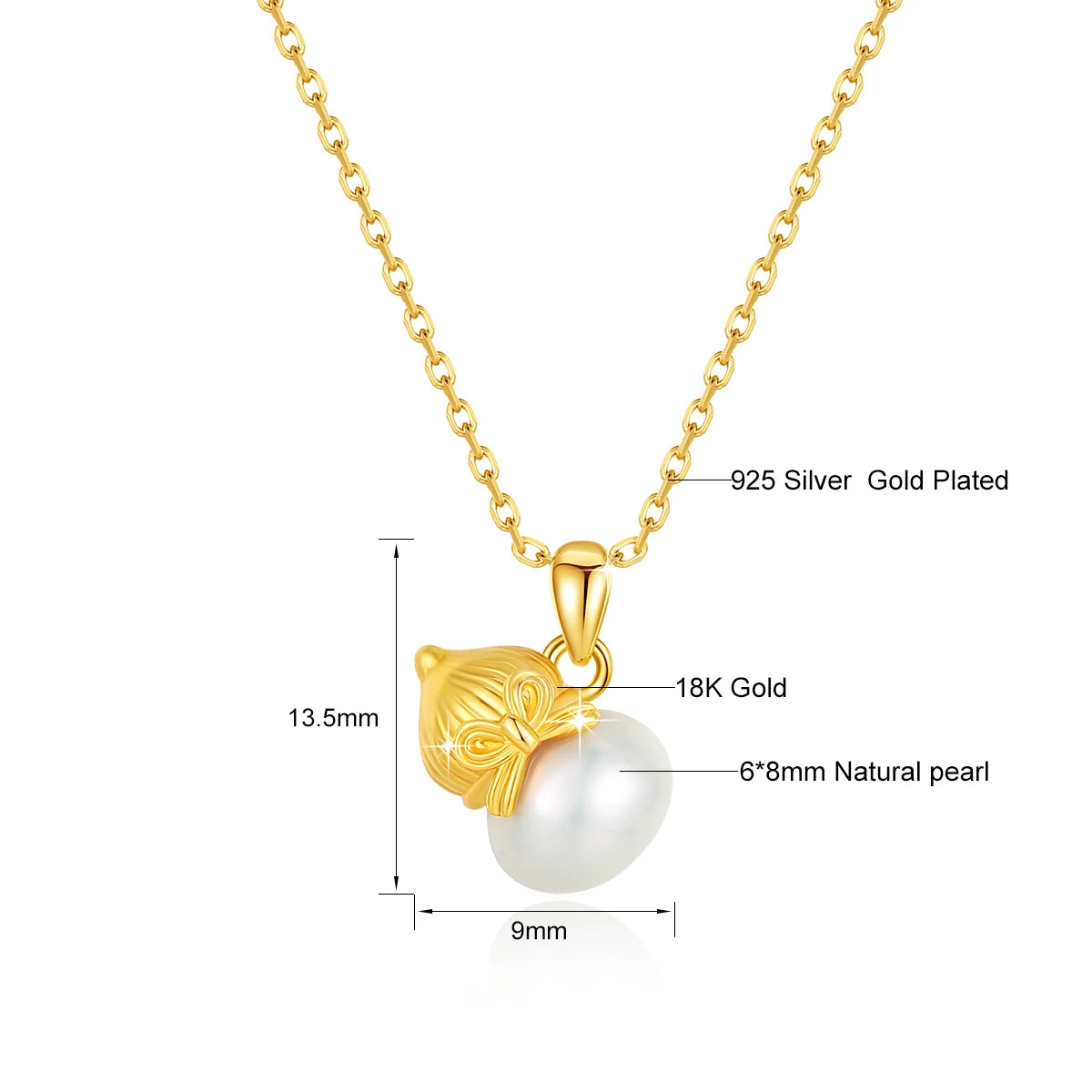 Authentic AU750 Real 18K Gold Angel Fall in Love Pendant For Woman Yellow Gold Gift Stylish Present Fine Jewelry