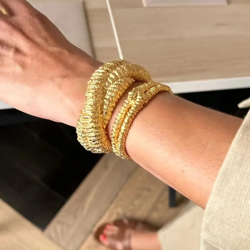Spanish niche open bracelet retro design high-grade sense of fine heavy industry star with the same bracelet jewelry