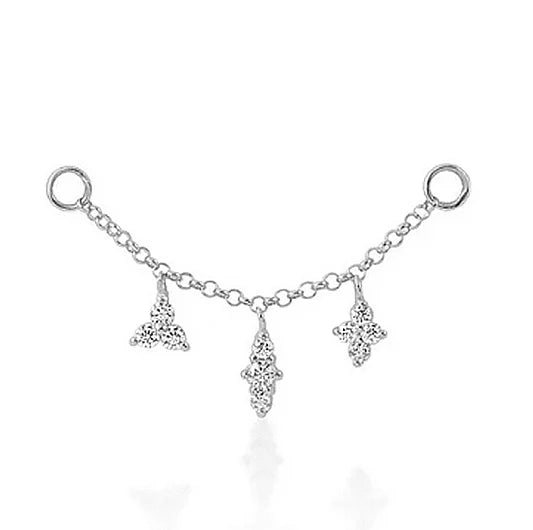 AIDE Customized 100% Real Soild K Gold Fine Earring necklace ring DIY Charms Fit for Hoop Earrings Jewelry