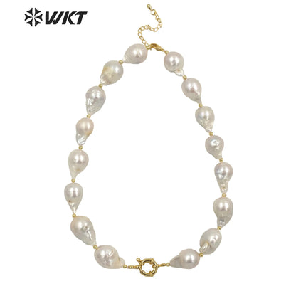 WT-JN184  WKT 2022 New Sale Baroque Pearl Pendant Necklace Exquisite Pendant Necklace Wedding Party Necklace Jewelry