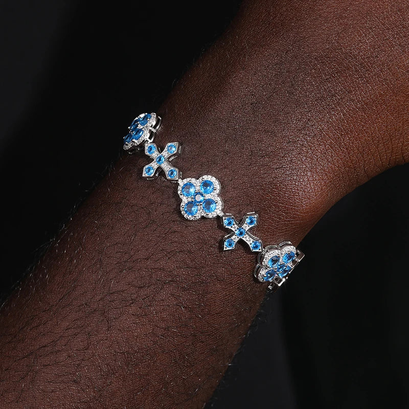 Original 925 Sterling Silver CZ Classic Tennis Bracelet for Women Men Engagement Wedding Charm Hip Hop Iced Out Jewelry Shining